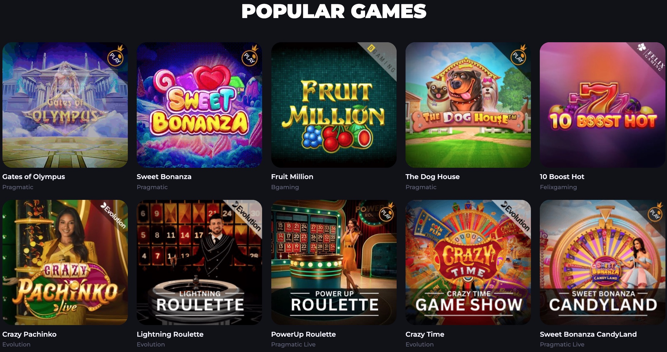 BDMbet Beliebte Spiele